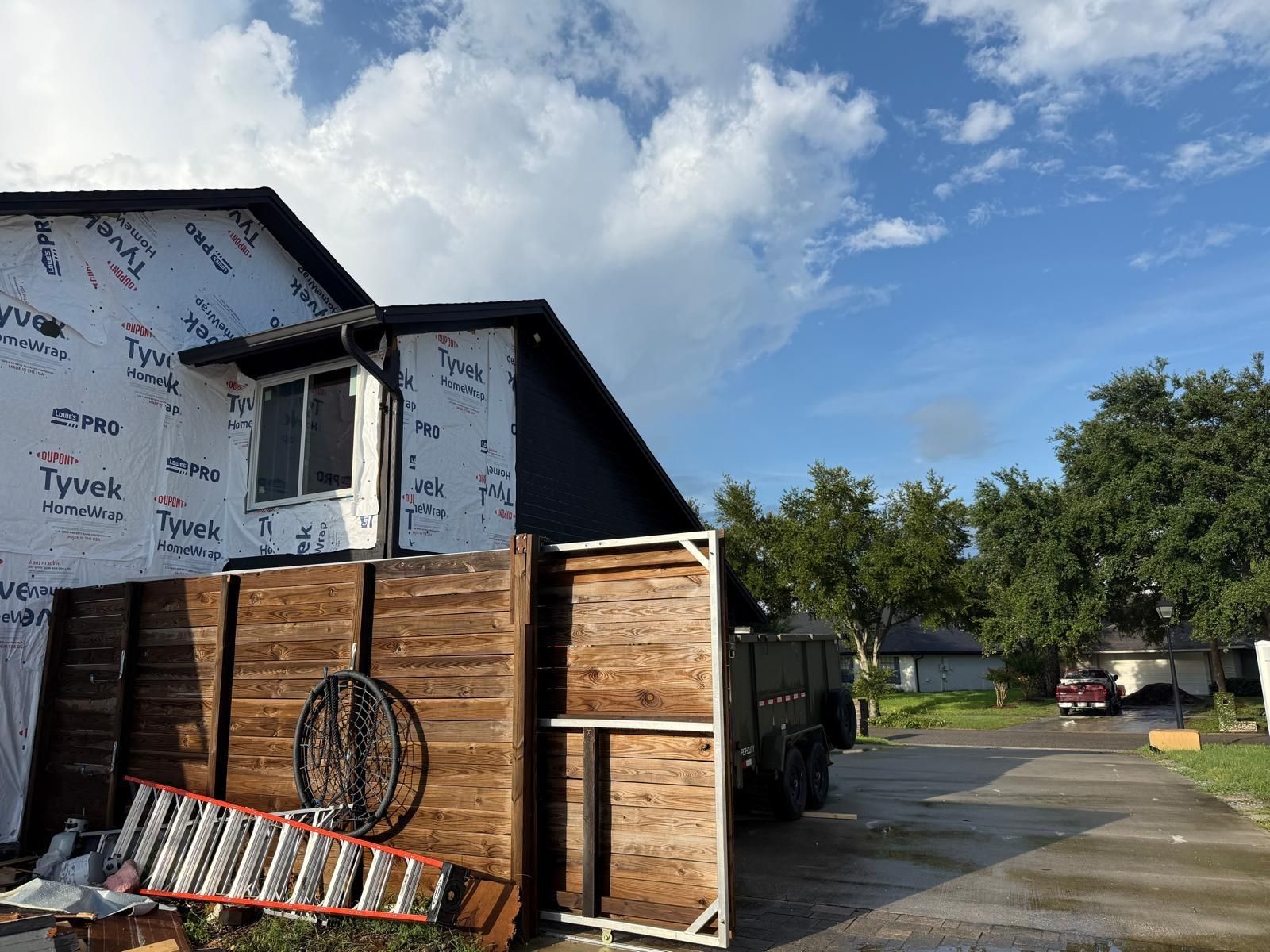 New construction home receiving lap siding installation in Central Florida — photo 2
