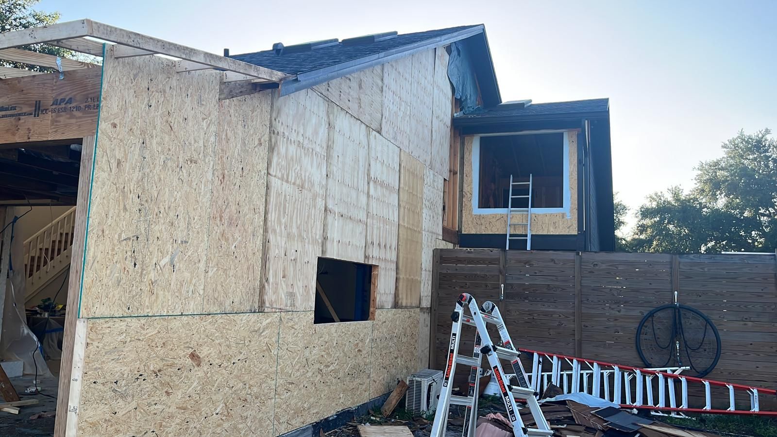 New construction home receiving lap siding installation in Central Florida — photo 4