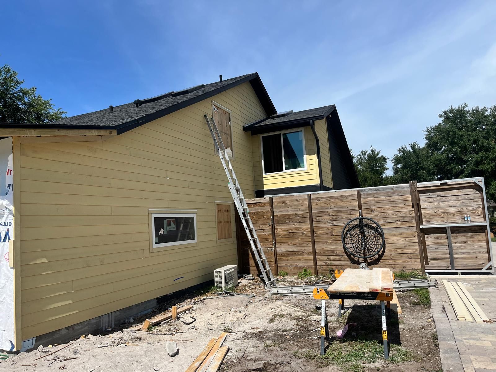 New construction home receiving lap siding installation in Central Florida — photo 8