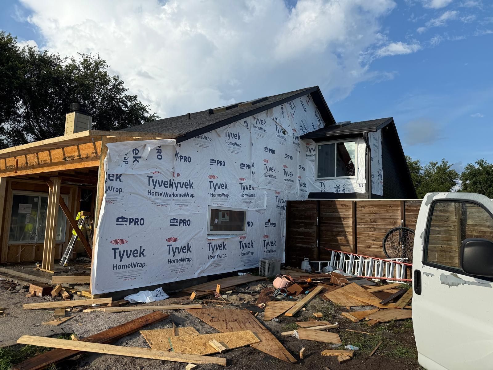 New construction home receiving lap siding installation in Central Florida — photo 9