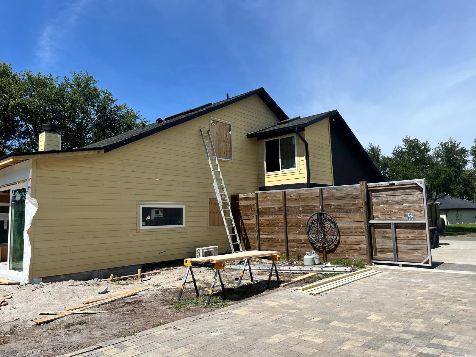 New construction home receiving lap siding installation in Central Florida — photo 12