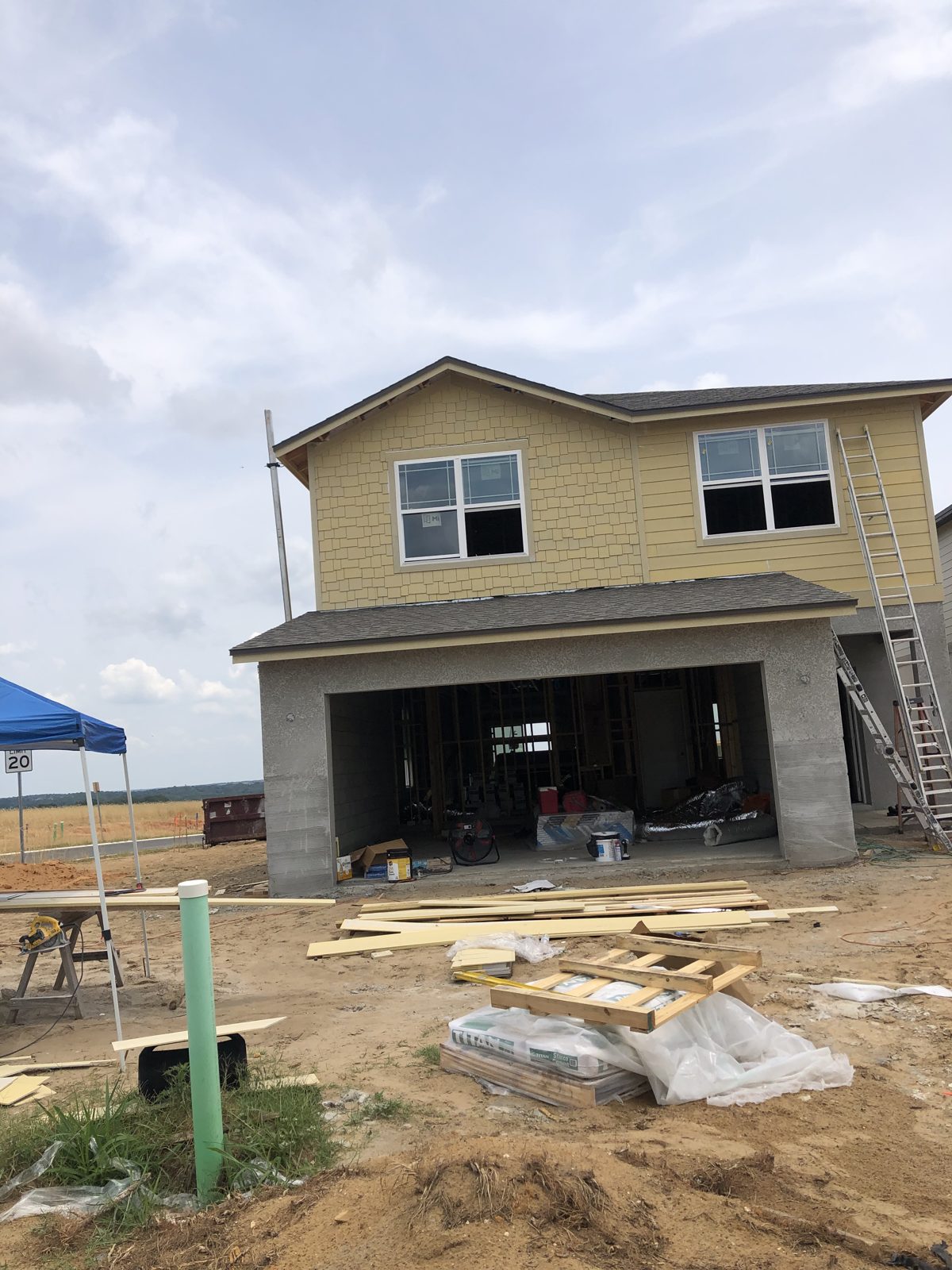 Exterior wall detail showing siding, flashing and finish carpentry