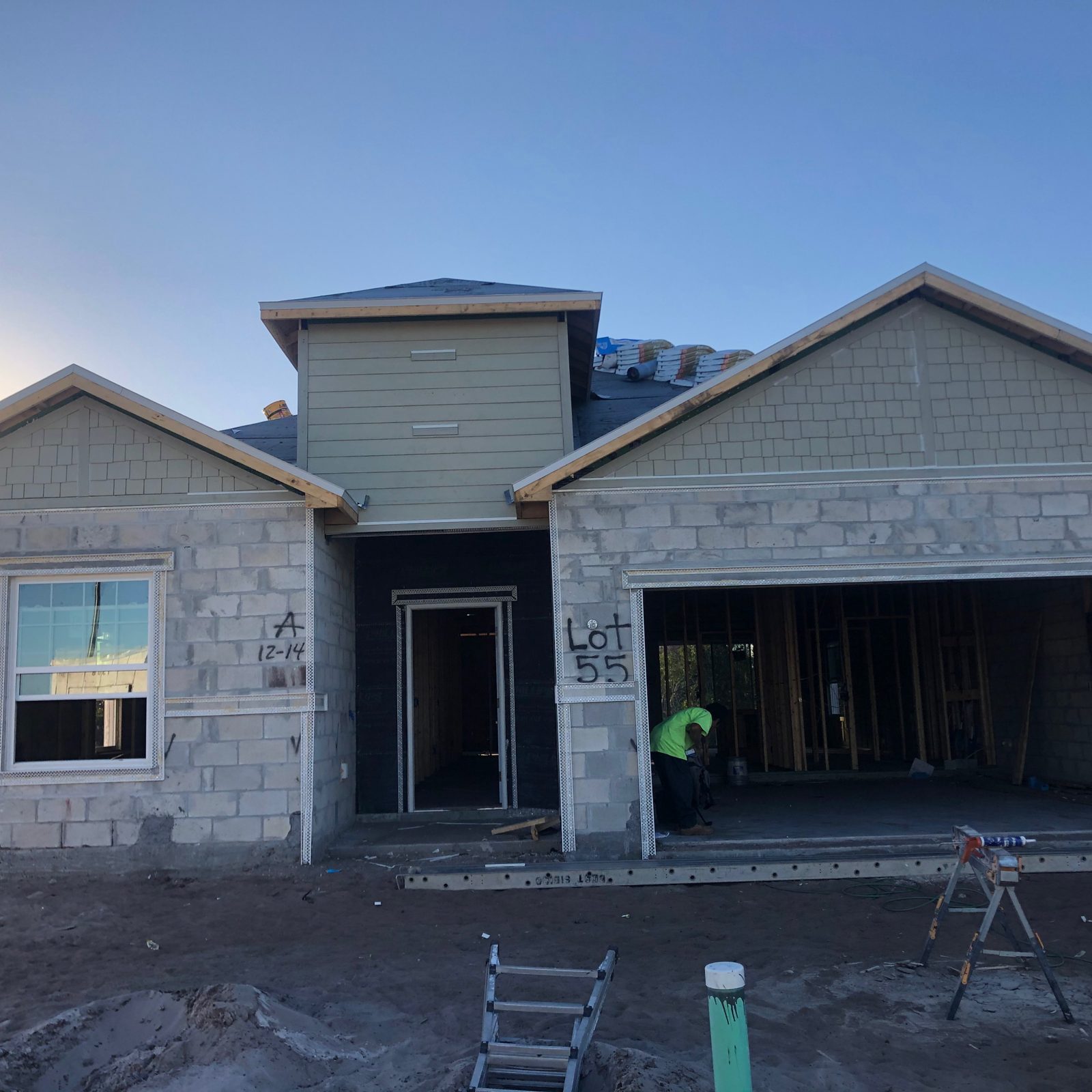 Completed siding project photographed after final walkthrough
